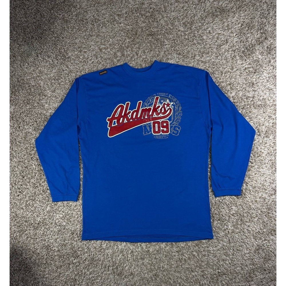 Akademiks Akdmks 09 Front Logo Long Sleeve Shirt XL Y2K Hip Hop Skate